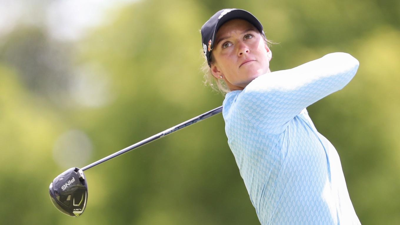 Linn Grant och ytterligare tre svenskor är med och kämpar för Europa i Solheim Cup. Skånskan kan vinna pokalen för andra gången. Foto: Raj Mehta/Getty Images