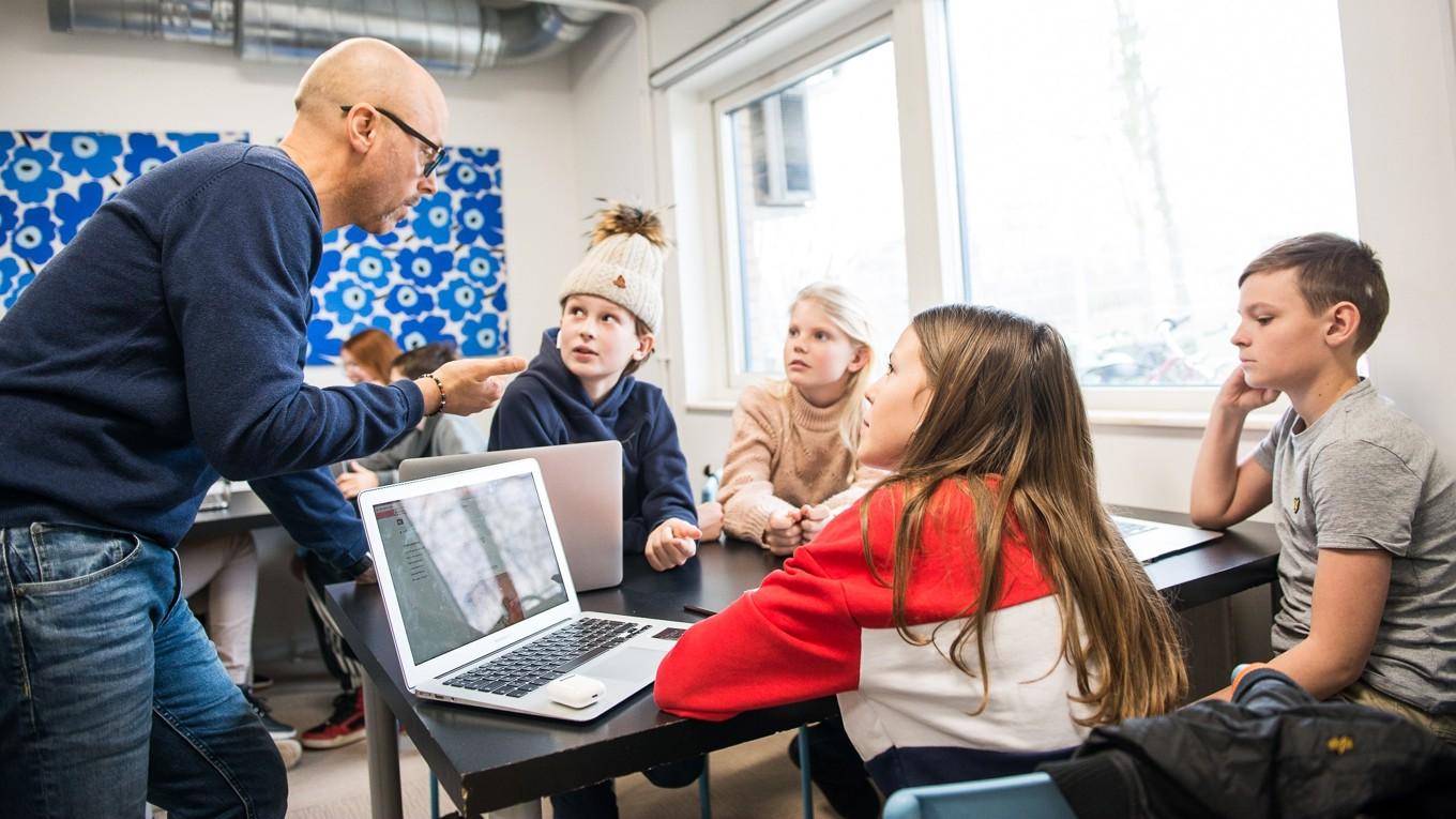 Klassrum i Limhamn, Malmö. Lärares behörighet är ett känsligt ämne i skolvärlden. Foto: Alexander Olivera/TT