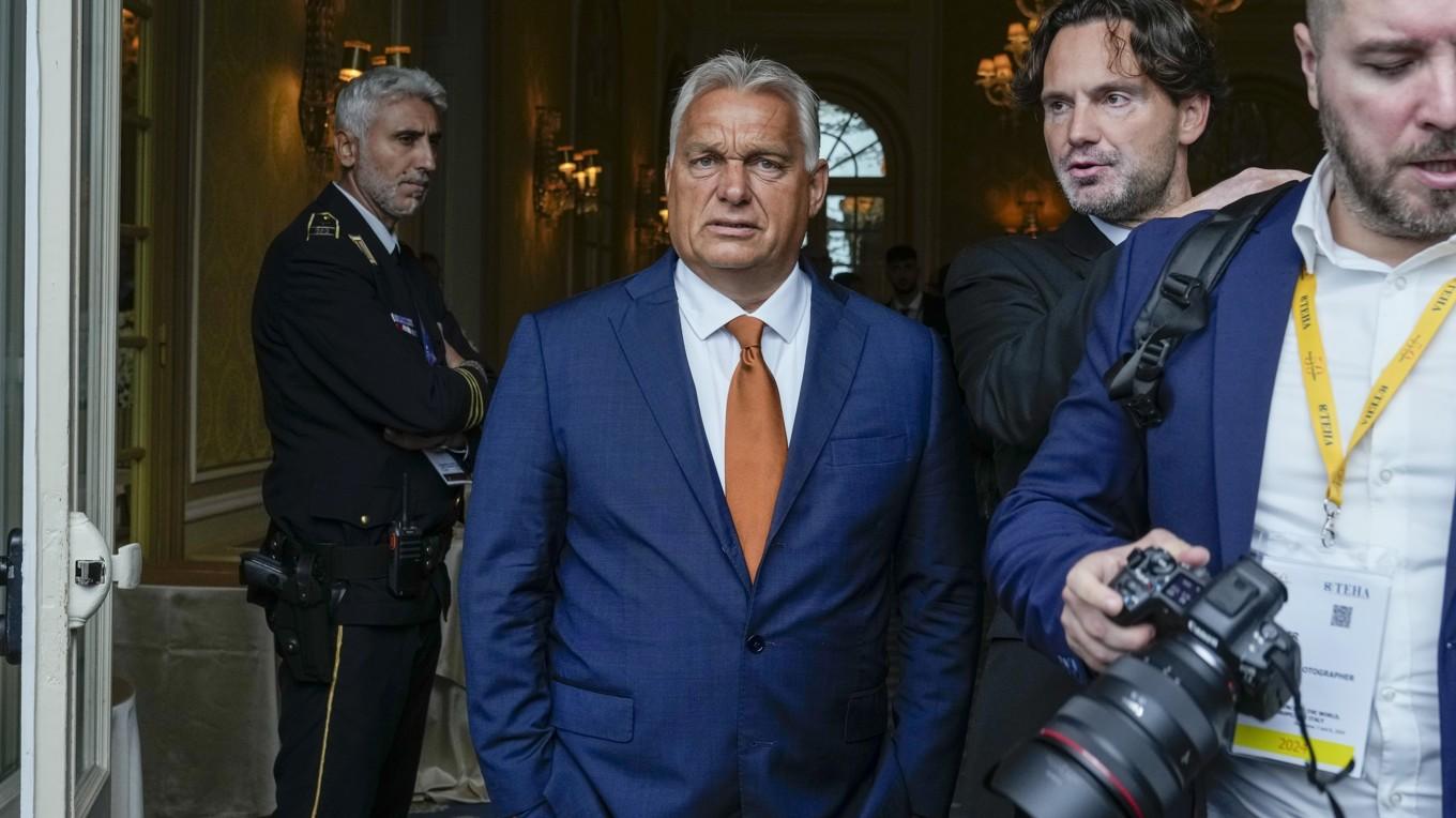 Ungerns premiärminister Viktor Orbán på besök i Italien i början av september. Arkivbild. Foto: Luca Bruno/AP/TT