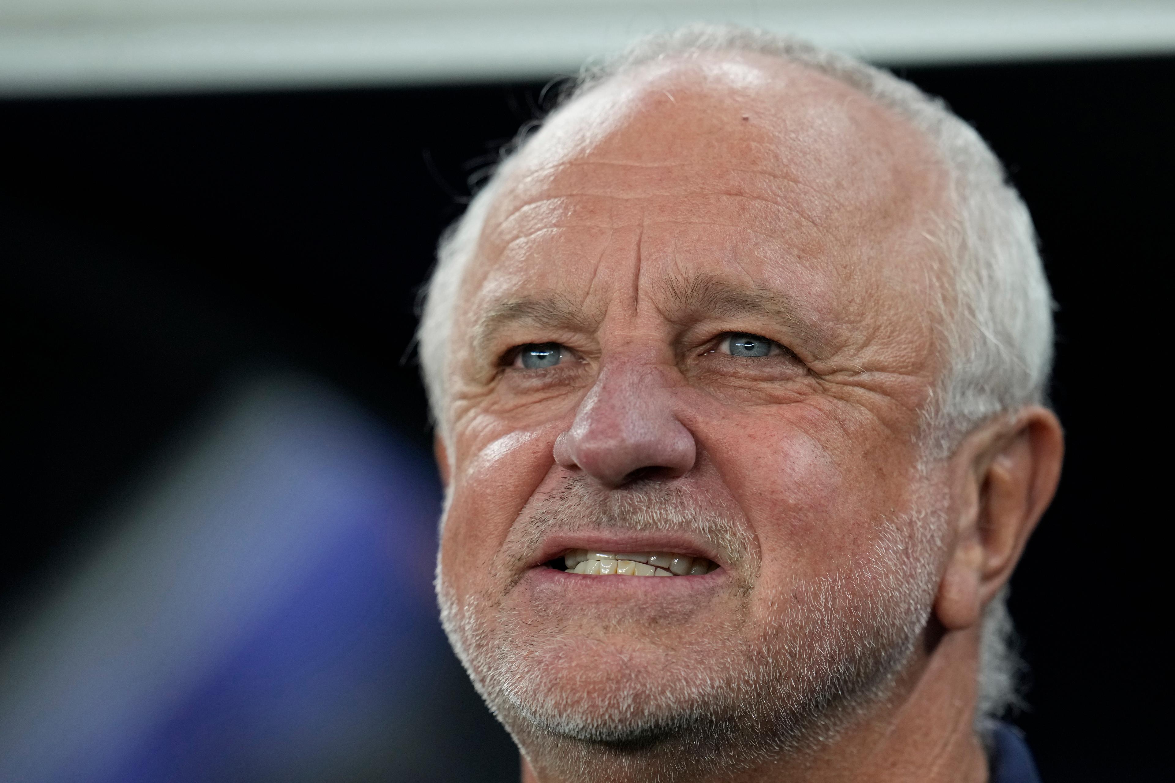 Australiens förbundskapten Graham Arnold hoppar av med omedelbar verkan. Arkivbild. Foto: Aijaz Rahi/AP/TT