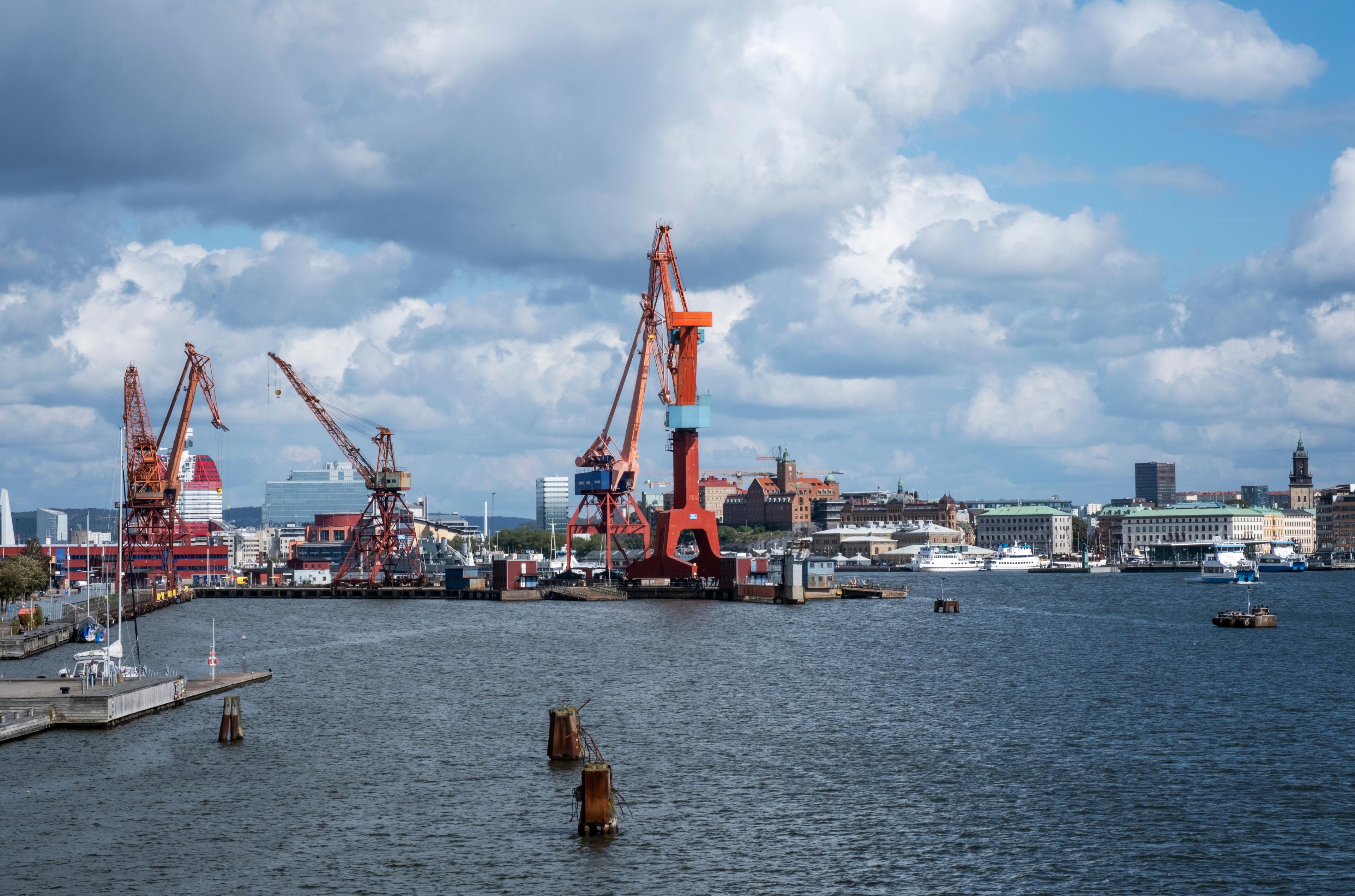 Varvskranar i Göteborgs hamn. Arkivbild. Foto: Helena Landstedt/TT