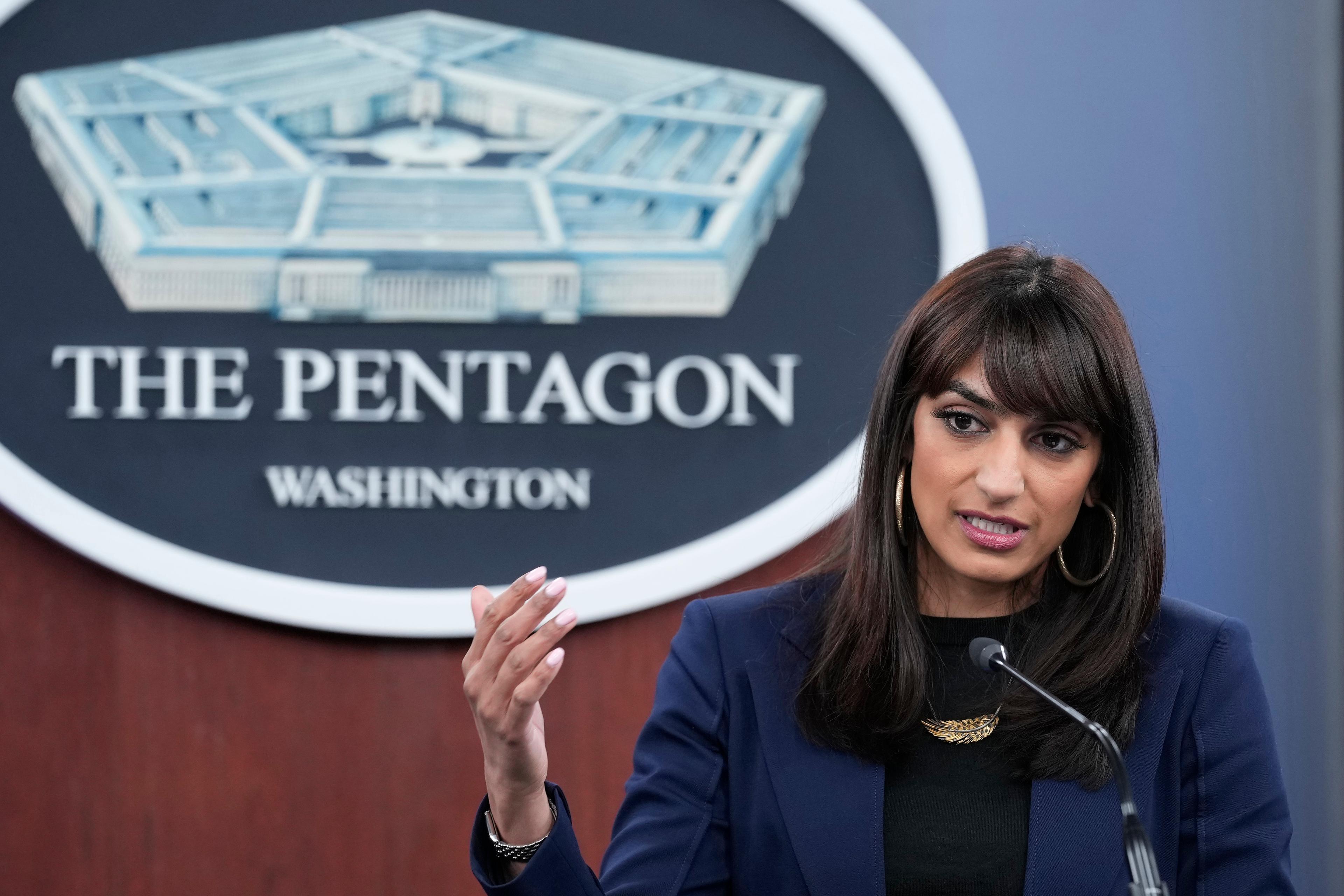 Pentagons talesperson Sabrina Singh. Arkivbild. Foto: Susan Walsh/AP/TT