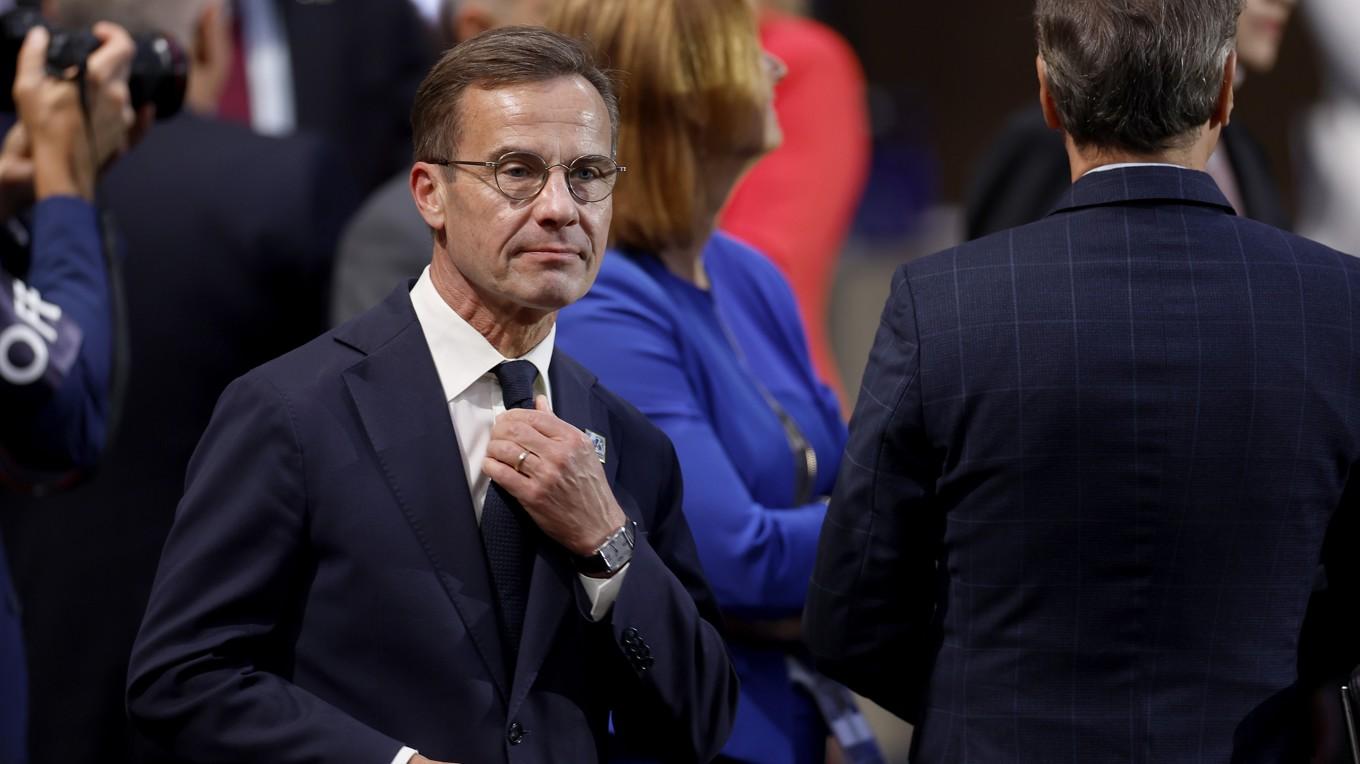 Statsminister Ulf Kristersson (M) får hård kritik för regeringsförklaringen där han knappt berörde idrotten annat än under rubriken ”brottsförebyggande” arbete. Foto: Kevin Dietsch/Getty Images