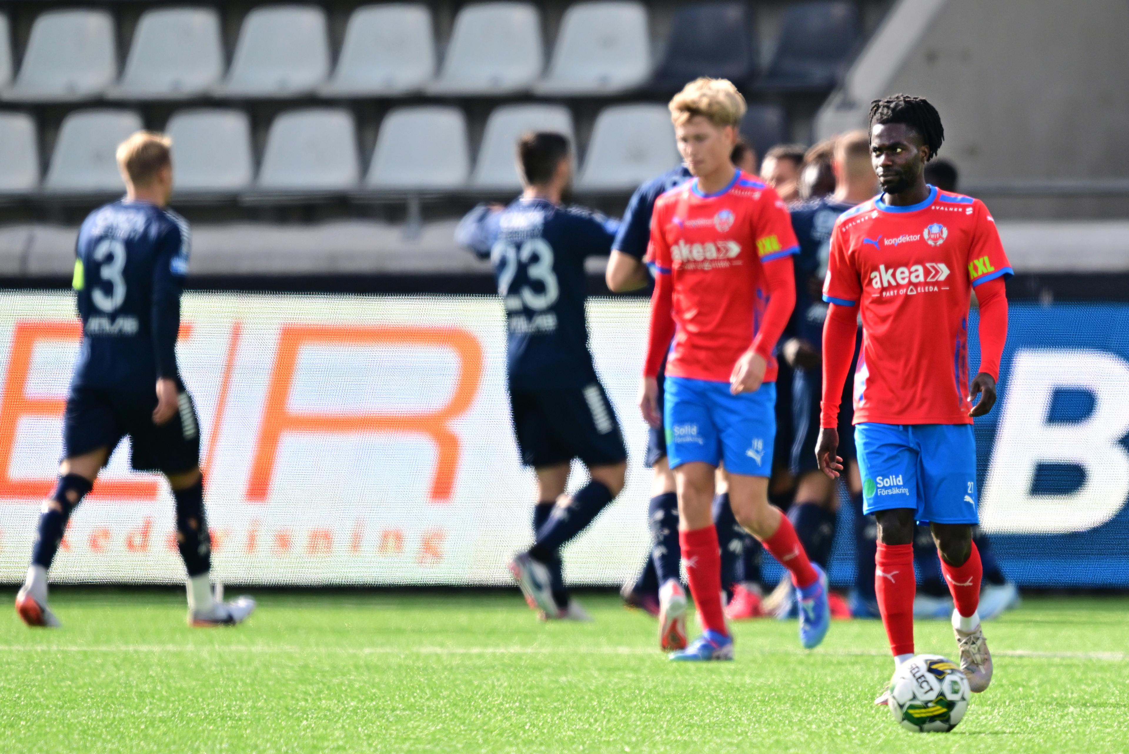 Deppigt i Helsingborg efter förlusten borta mot Utsikten. Foto: Björn Larsson Rosvall/TT