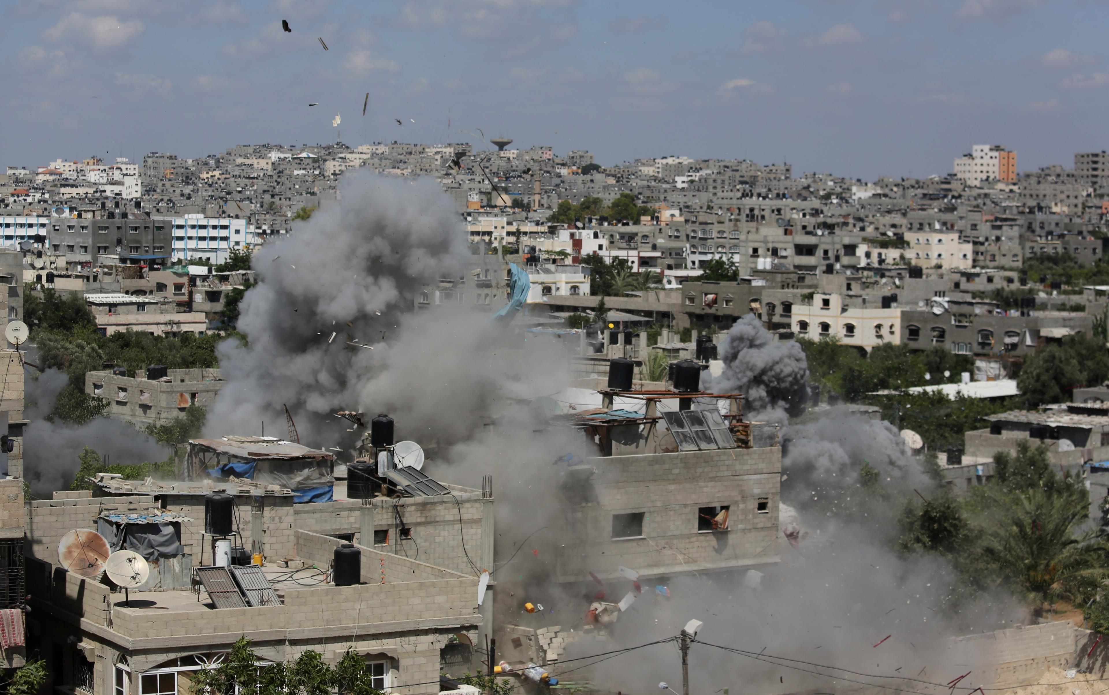 Staden Jabalia inhyser ett flyktingläger och har bombats flitigt av Israel sedan kriget började. Arkivbild. Foto: Hatem Moussa/AP/TT