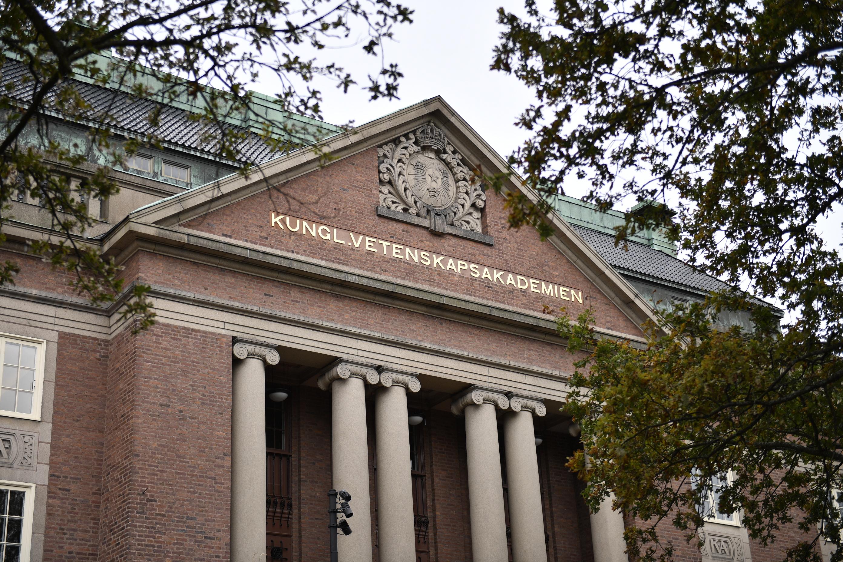 Kungliga Vetenskapsakademien i Stockholm. Arkivbild. Foto: Naina Helén Jåma/TT