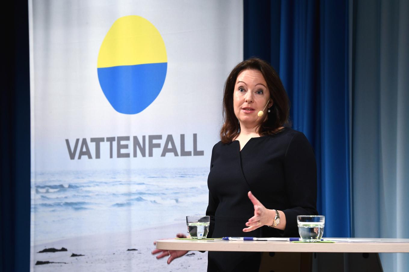 Vattenfall med vd Anna Borg i spetsen släpper ny rapport. Arkivbild. Foto: Fredrik Sandberg/TT