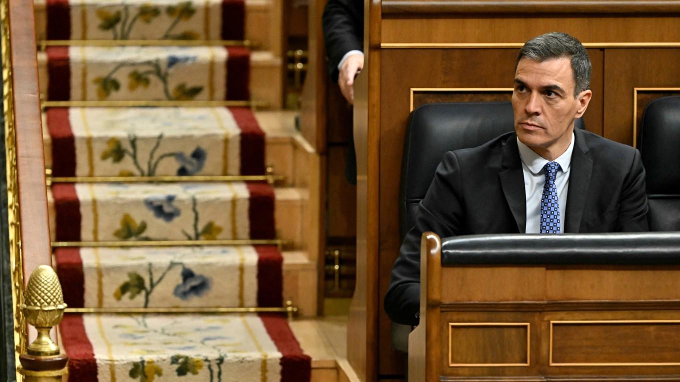 Spaniens premiärminister Pedro Sánchez har en hel rad korruptionshärvor omkring sig. Foto: Javier Soriano/AFP via Getty Images