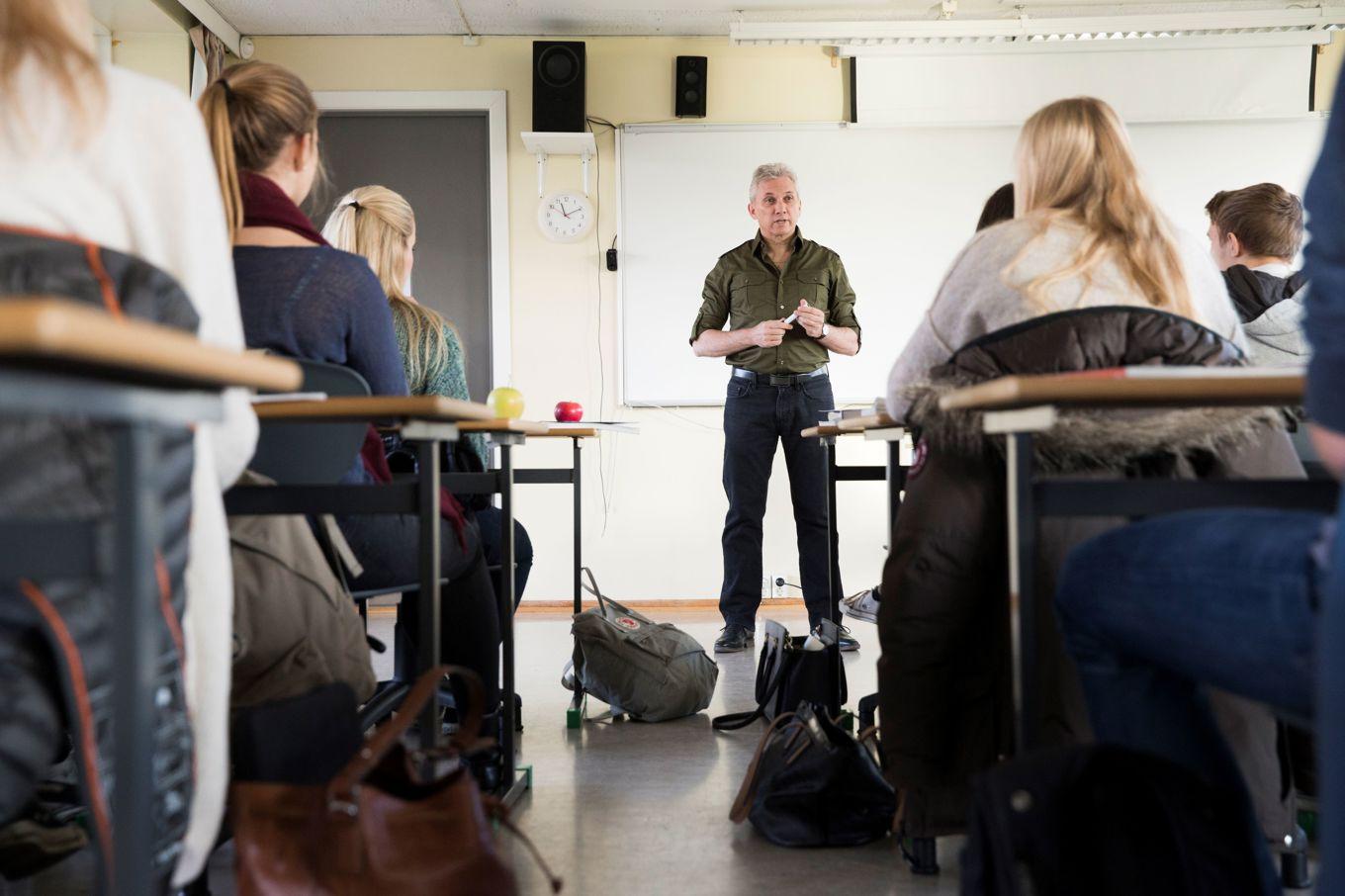 Elever efterfrågar skolpersonal som vågar tala om svåra frågor under ett tydligt ledarskap. Foto: Berit Roald/NTB scanpix/TT