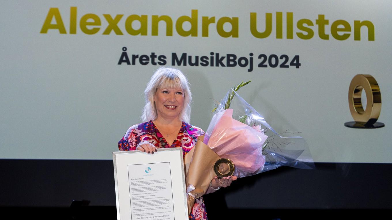 Musikterapeuten Alexandra Ullsten fick utmärkelsen Årets Musikboj bland annat för sitt målmedvetna musikterapeutiska pionjärarbete inom neonatalvården i Sverige och Norden. Foto: Kalle Sund