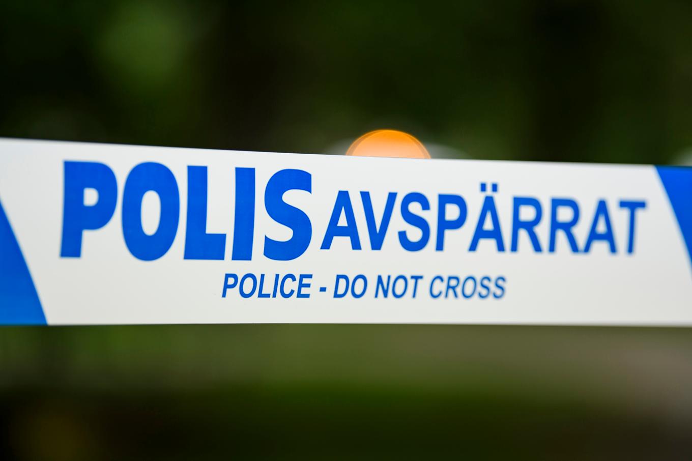 Polisen har spärrat av ett område efter larm om ett misstänkt föremål. Arkivbild Foto: Oscar Olsson/TT