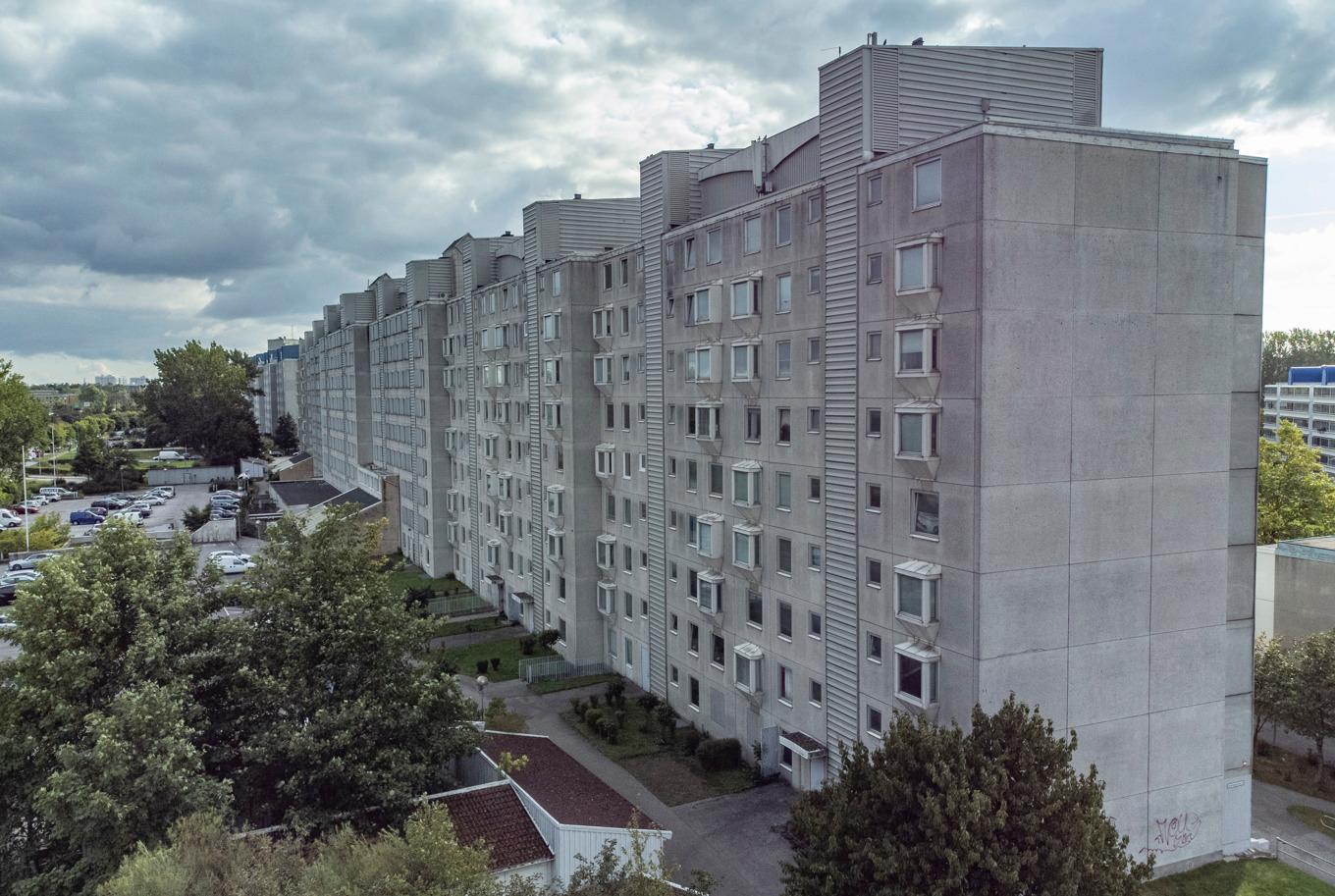 Nu ska fjärrvärmen återigen börja levereras till fastigheten som inofficiellt kallas "Kinesiska muren" i Malmö. Arkivbild. Foto: Johan Nilsson/TT