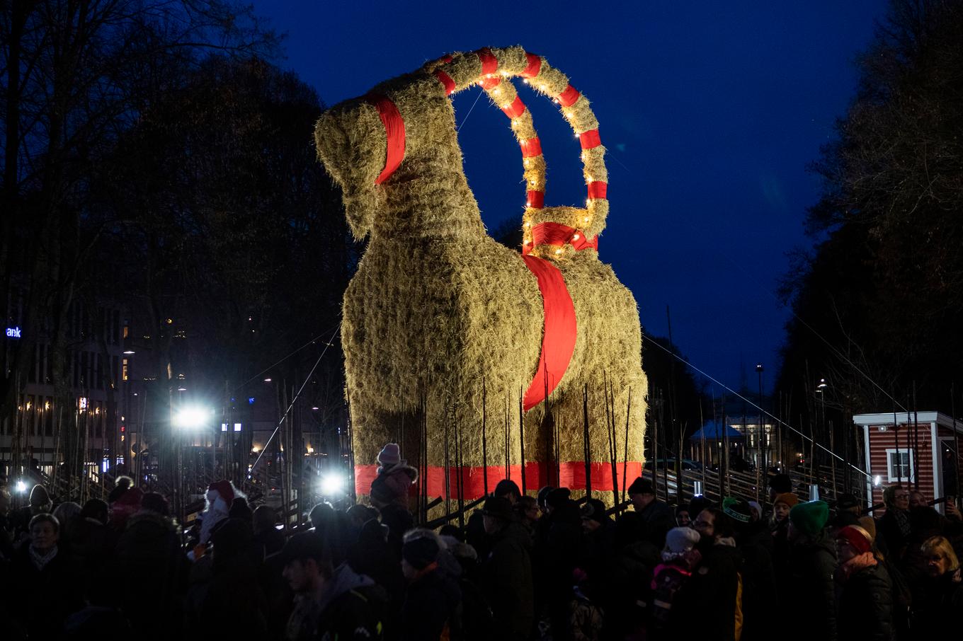 Nu har Gävlebocken invigts. Bilden är från invigningen 2022. Arkivbild. Foto: Mats Åstrand/TT