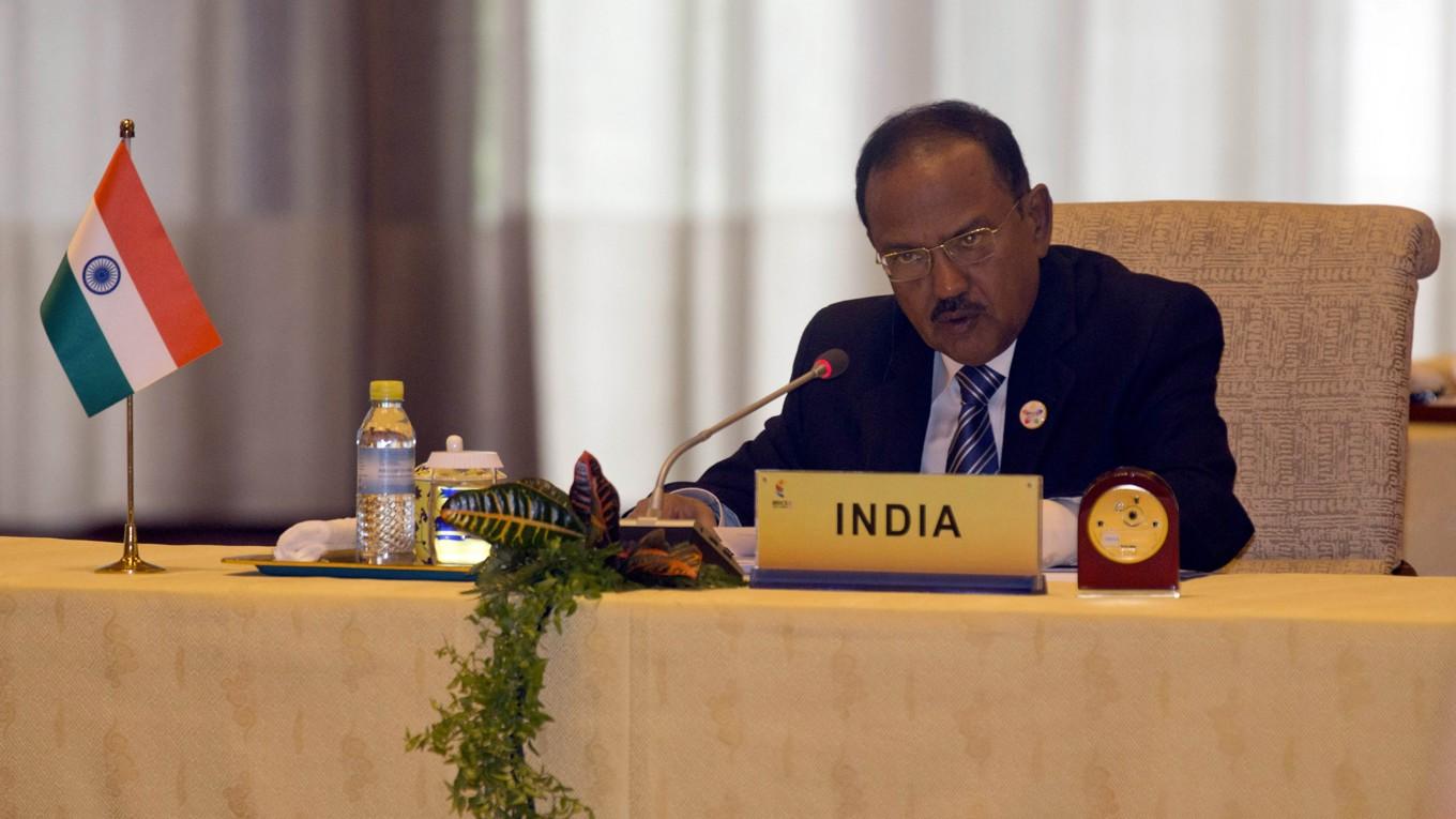 Indiens nationella säkerhetsrådgivare, Ajit Doval, på Brics sjunde säkerhetsmöte i Peking 2017. Foto: Ng Han Guan/AFP