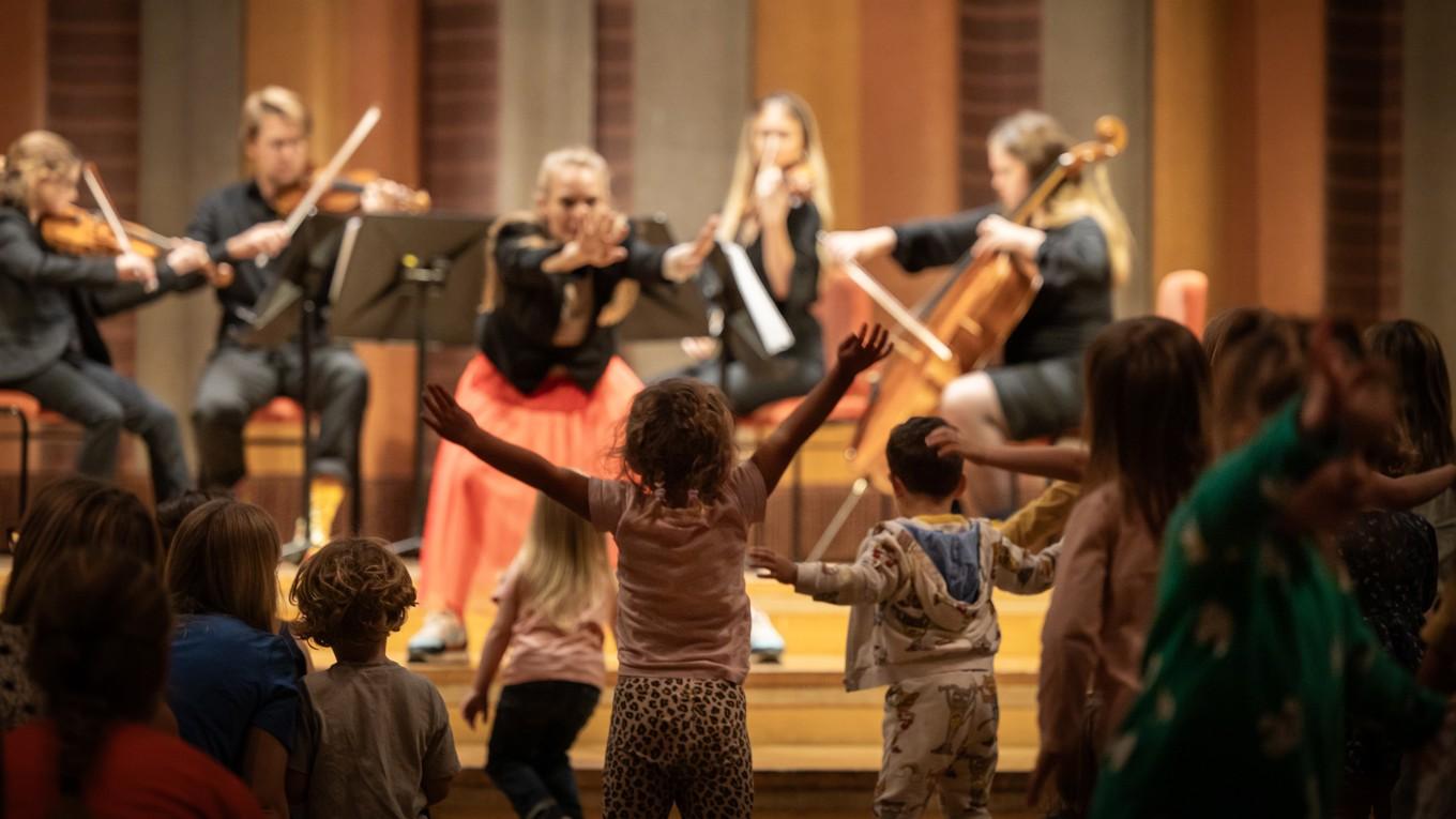 Under Filharmonins dag ges också konserter för barn mellan tre och fem år. Foto: Nadja Sjöström