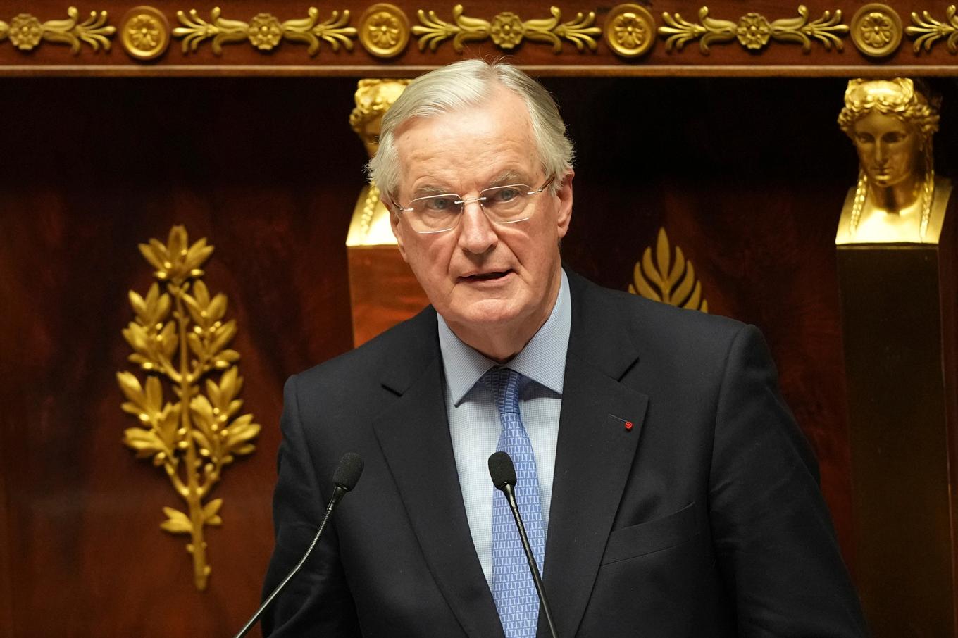 Frankrikes premiärminister Michel Barnier. Foto: Michel Euler/AP/TT