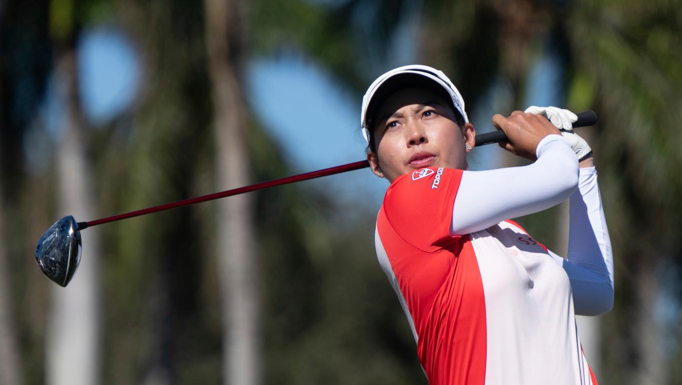 Jeeno Thitikul, Thailand, vann årets finaltävling på LPGA-touren. Arkivbild. Foto: Chris Tilley/AP/TT