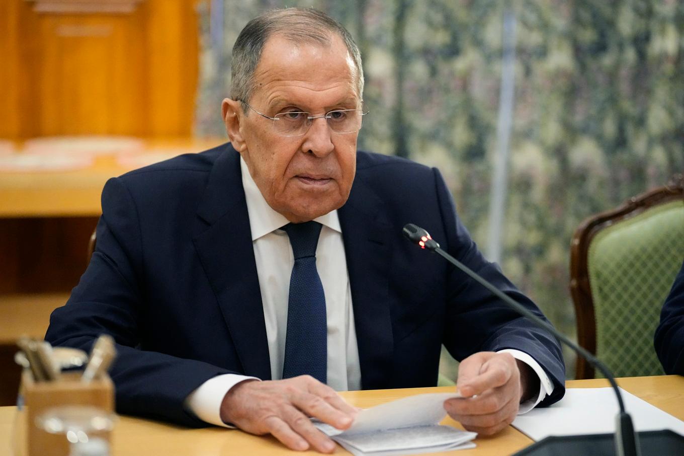 Rysslands utrikesminister Sergej Lavrov. Arkivbild. Foto: Alexander Zemlianichenko/AP