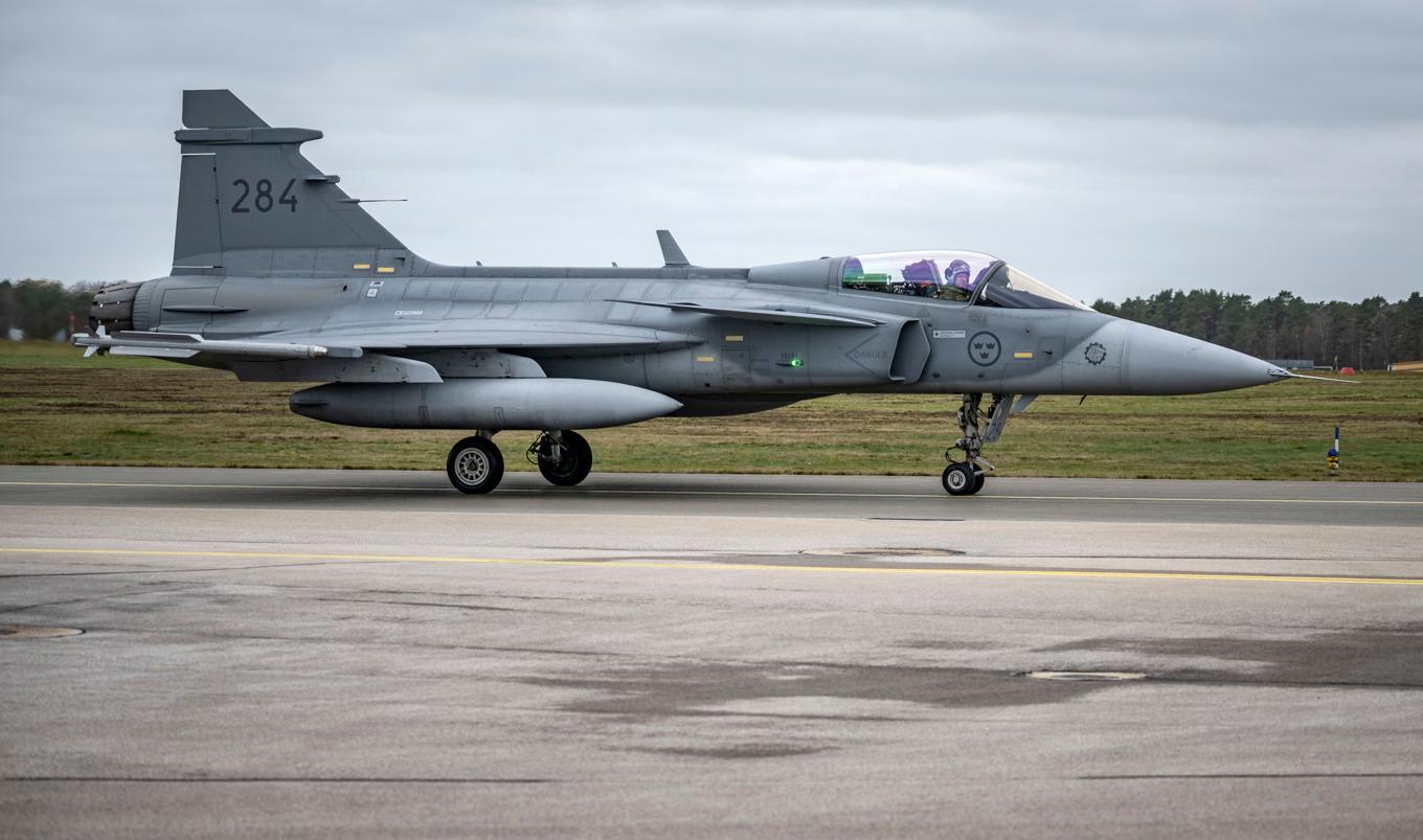 En JAS 39 C Gripen. Arkivbild. Foto: Johan Nilsson/TT