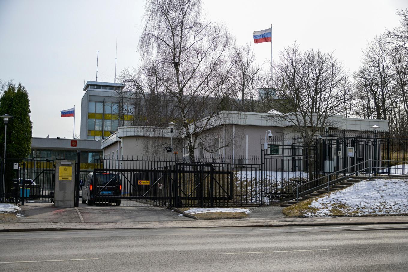 Ryska ambassaden på Kungsholmen i Stockholm. Arkivbild. Foto: Anders Wiklund/ TT