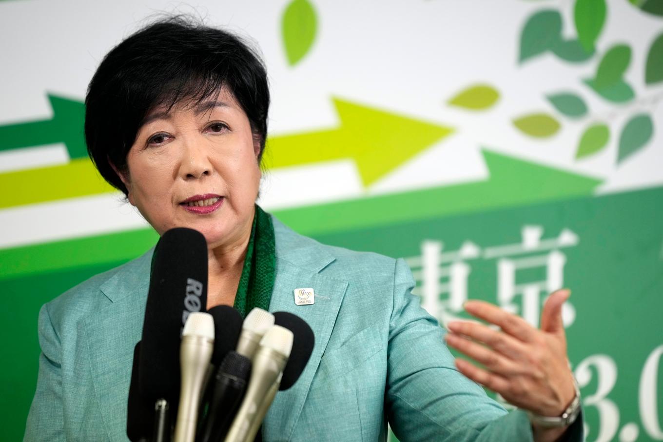 Yuriko Koike. Arkivbild. Foto: Hiro Komae/AP/TT