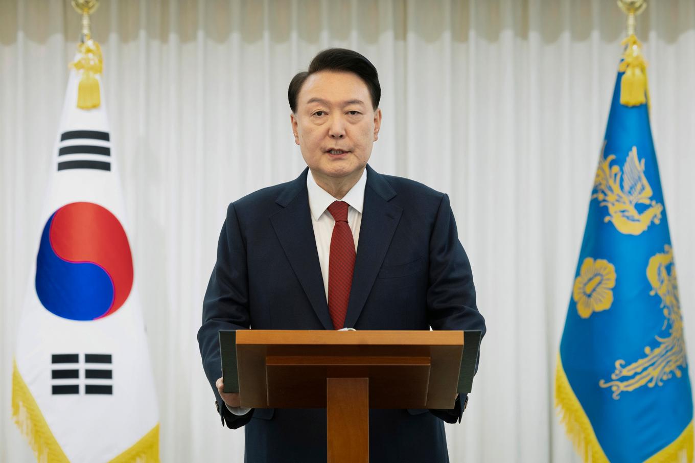 Sydkoreas avstängde president Yoon Suk Yeol. Foto: Sydkoreas presidentkansli via Yonhap/AP/TT