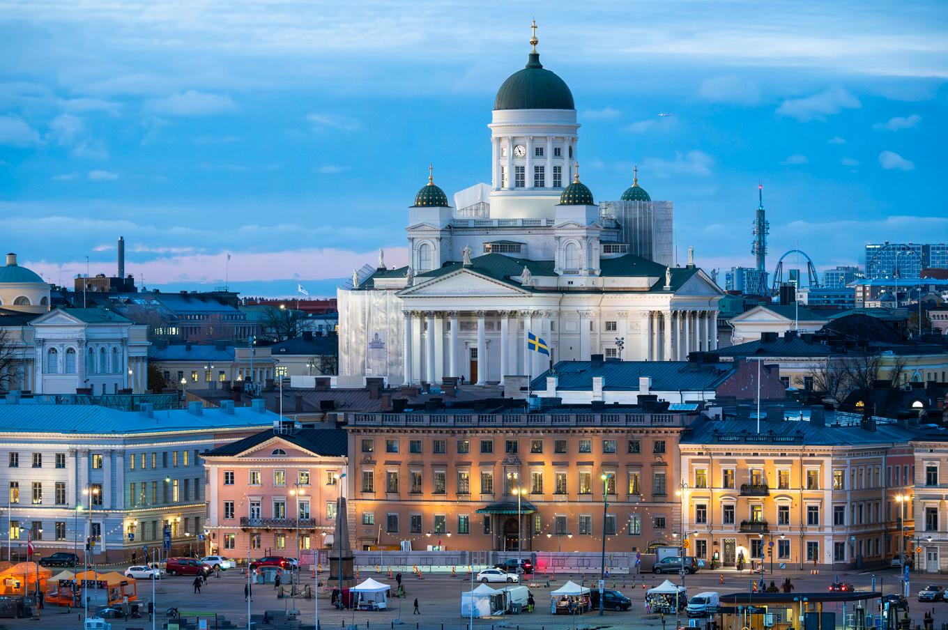 Myndigheterna i Finland har beslagtagit flera ryska fastigheter i Helsingfors. Arkivbild. Foto: Jonas Ekströmer/TT