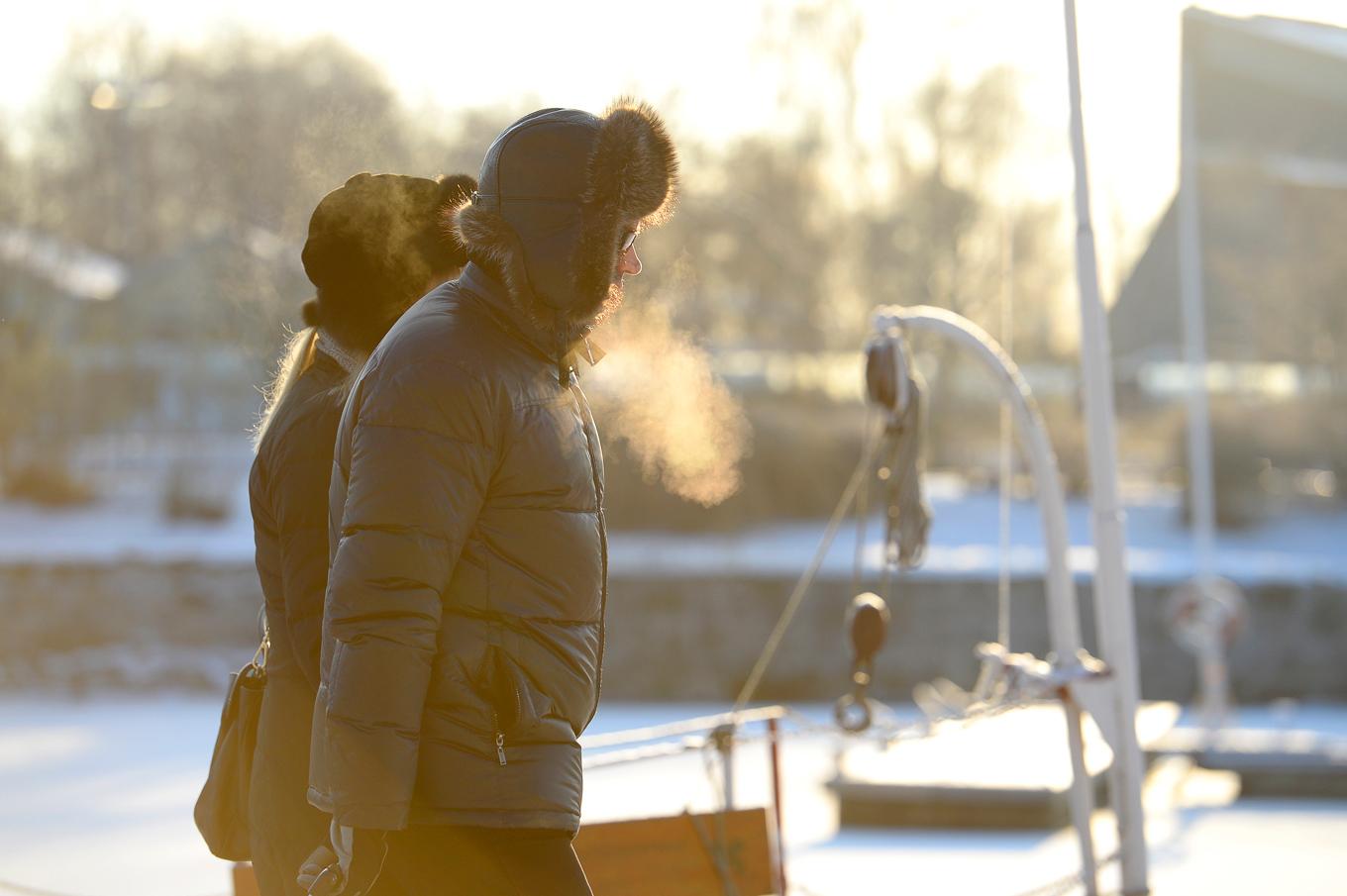 När temperaturen snabbt sjunker kan hjärtat ta stryk enligt forskning. Foto: Anders Wiklund/TT