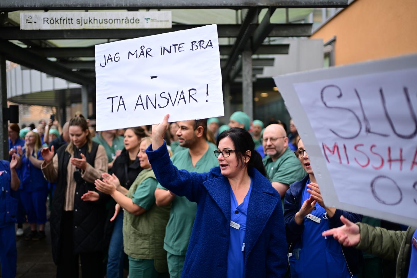 Kritiken har varit stor mot införandet av det nya vårdsystemet Millennium. Projektet pausades på grund av tekniska problem och protester från vårdpersonal. Arkivbild. Foto: Björn Larsson Rosvall/TT