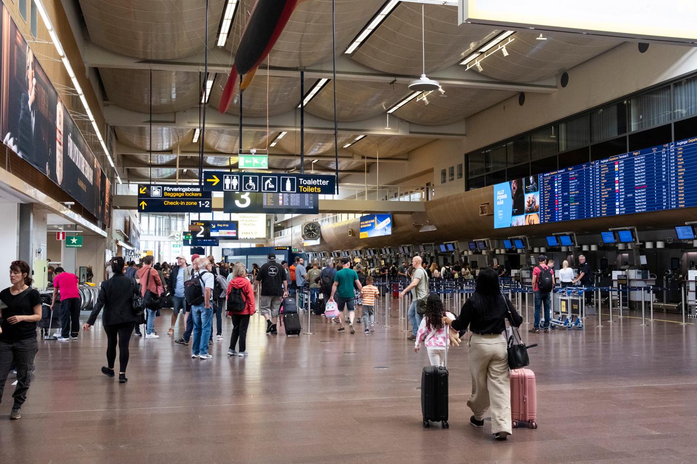 Arlanda har tekniska problem med bagageincheckningen. Arkivbild. Foto: Judit Nilsson/SvD/TT