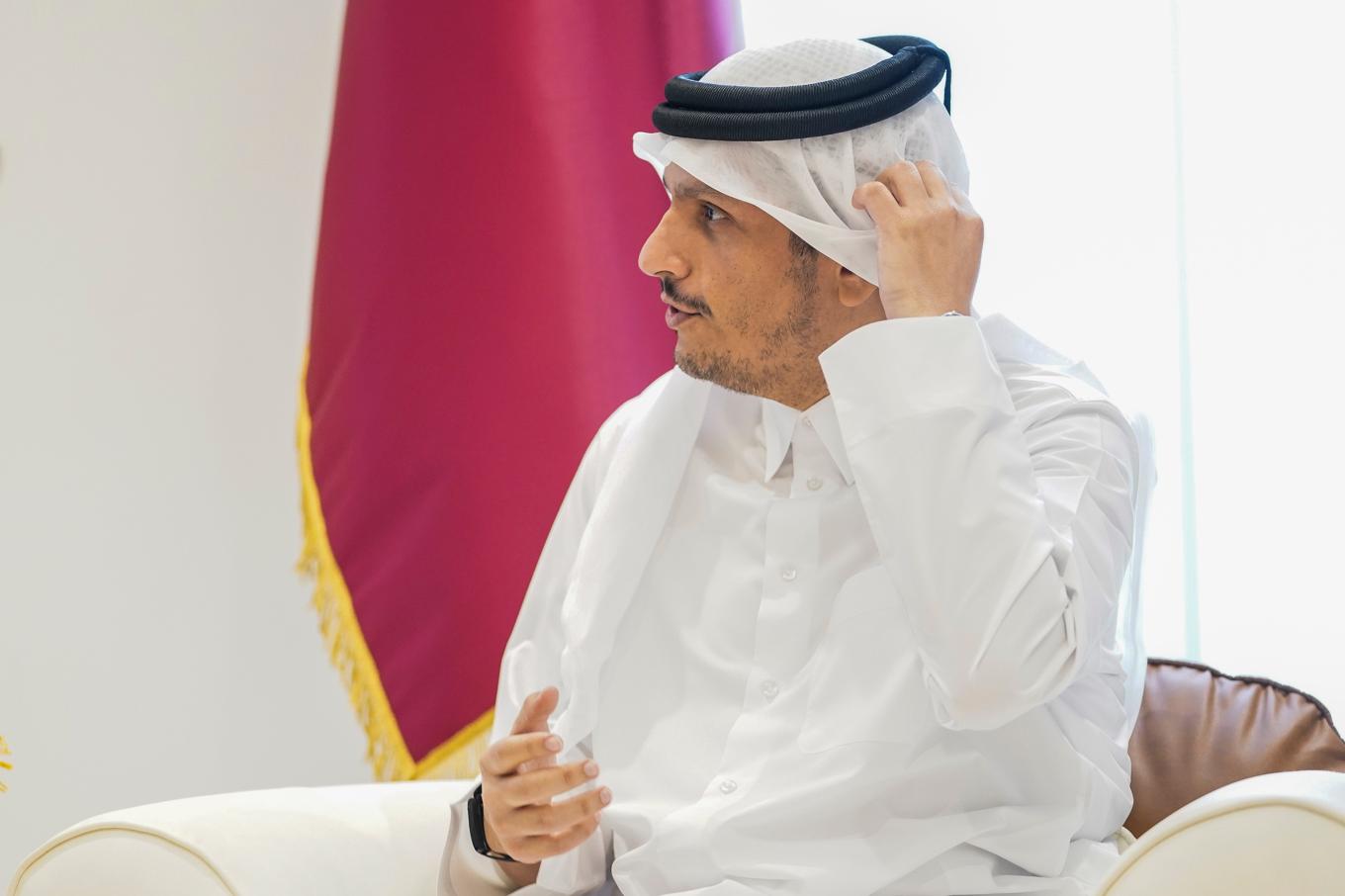 Qatars premiärminister Mohammed bin Abdulrahman bin Al-Thani. Arkivbild. Foto: Nathan Howard/Pool via AP/TT