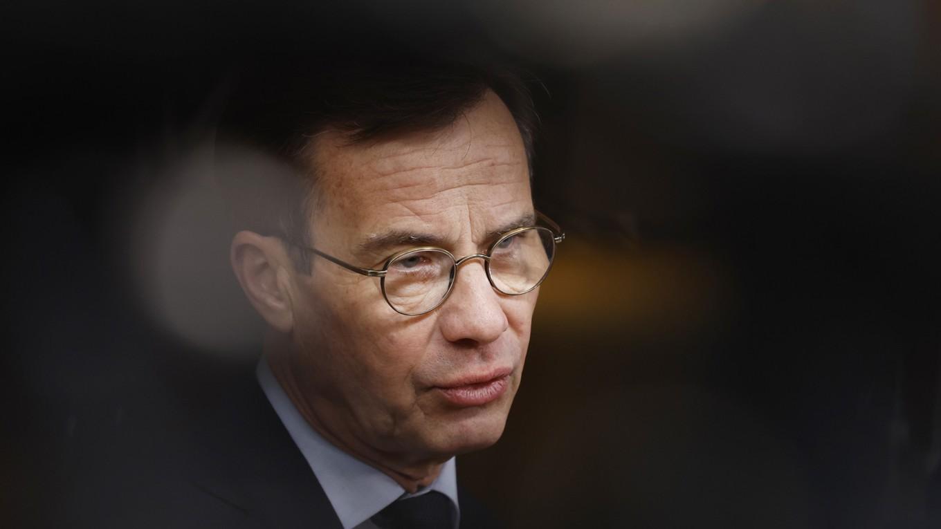 Statsminister Ulf Kristersson vill se gemensam sjöövervakning i Östersjön. Arkivbild. Foto: Geert Vanden Wijngaert/AP/TT