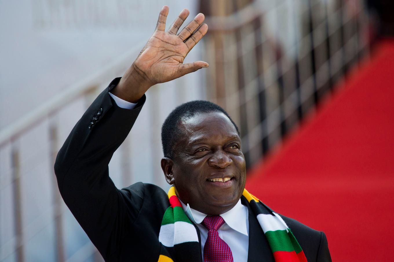 Zimbabwes president Emmerson Mnangagwa. Arkivbild. Foto: Jerome Delay/AP/TT