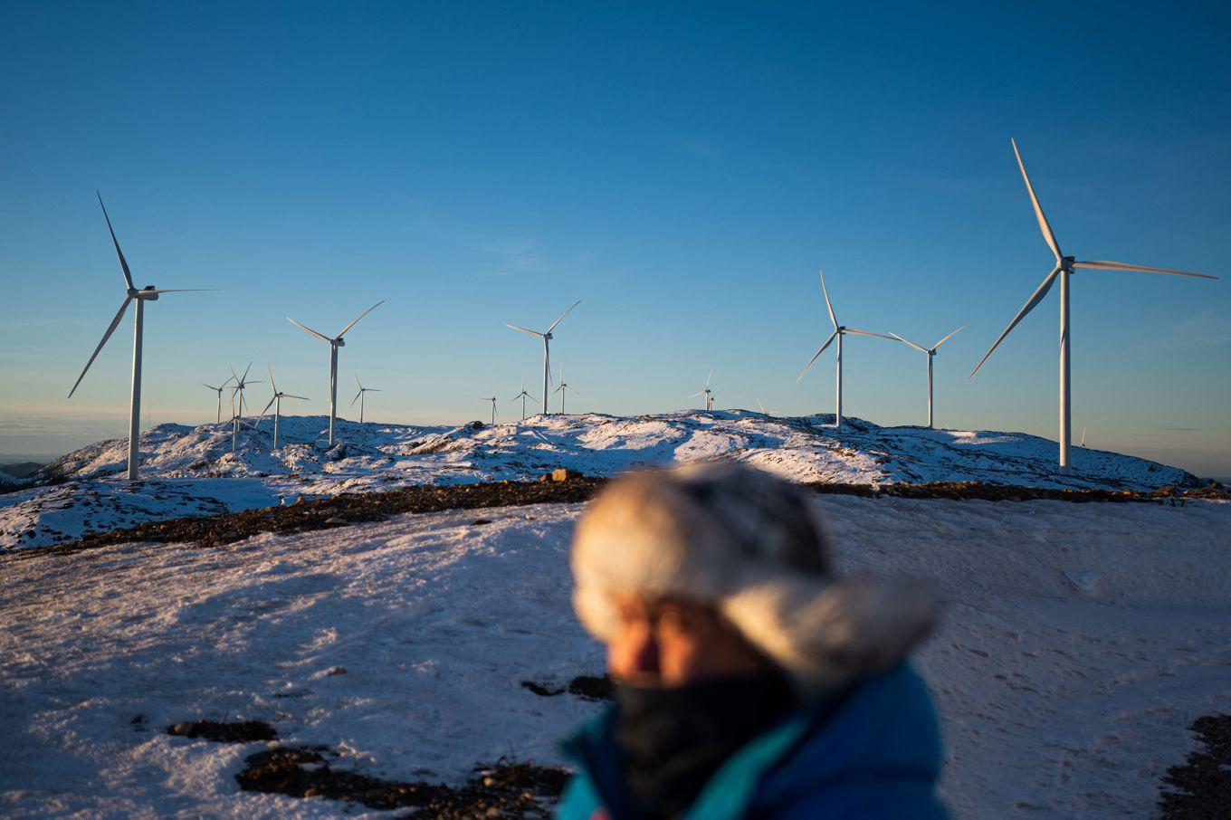 Det blåser kallt kring det nya elöverföringssystemet. Foto: JONATHAN NACKSTRAND/AFP via Getty Images