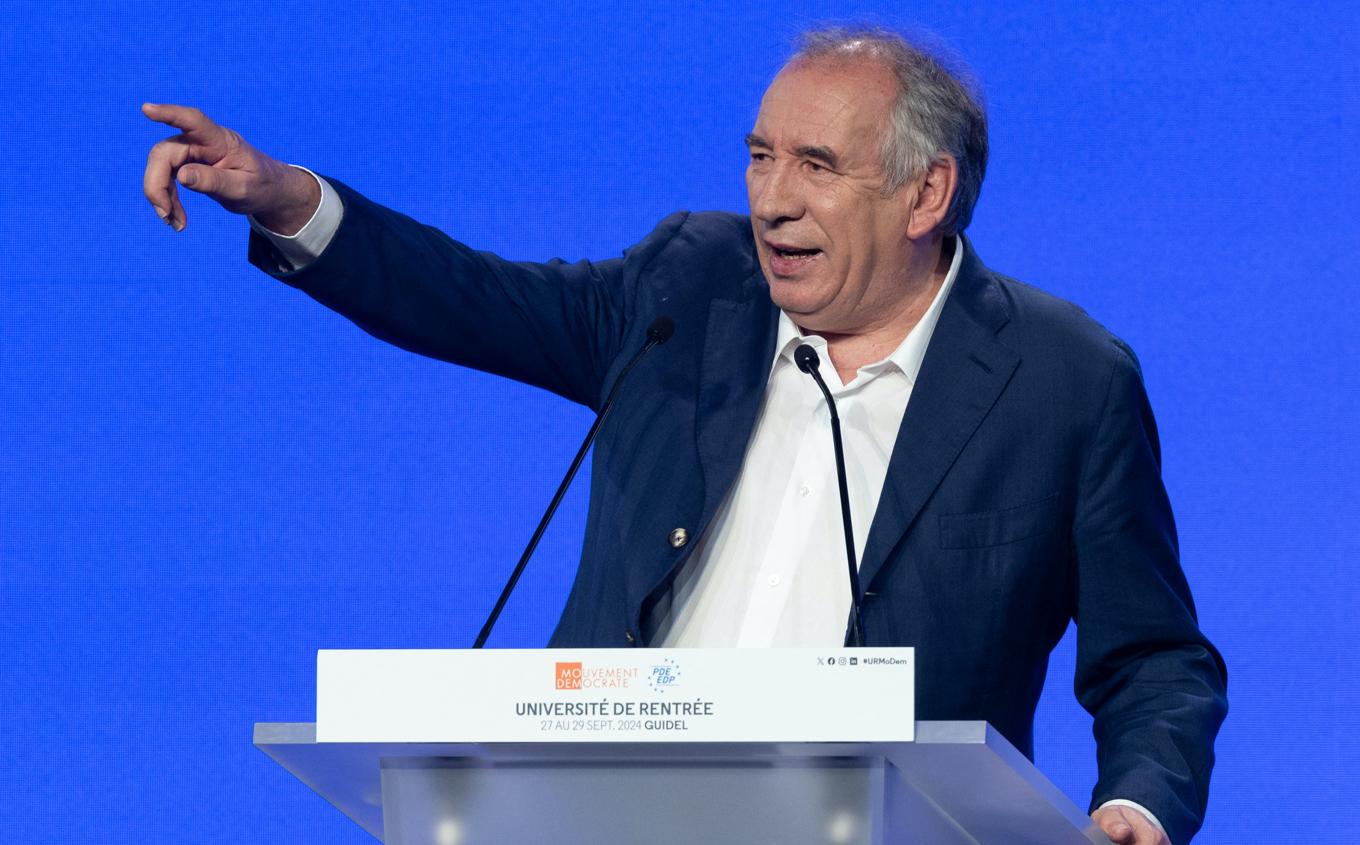 François Bayrou, 73, var en av förhandsfavoriterna till ny premiärminister. FRED TANNEAU/AFP via Getty Image