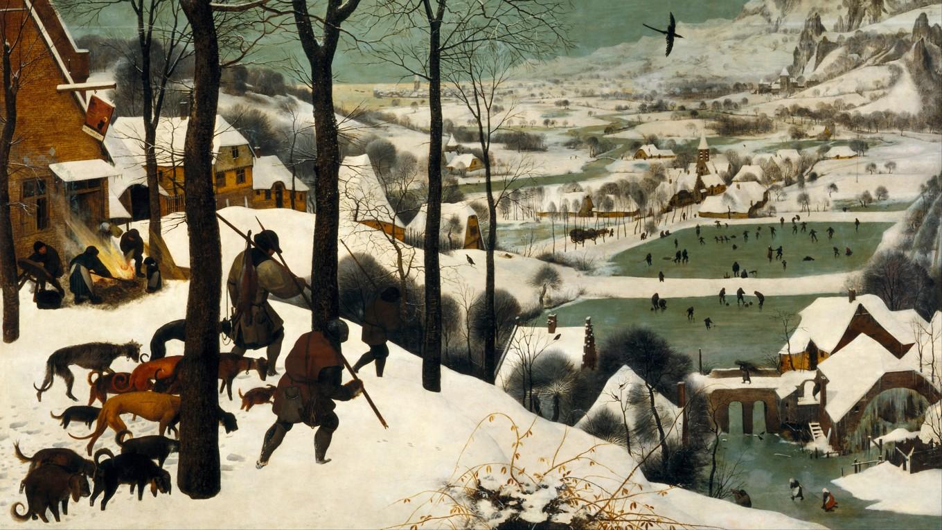 Pieter Bruegels ”Jägare i snö” (1565), Kunsthistorisches Museum i Wien. Foto: Public Domain