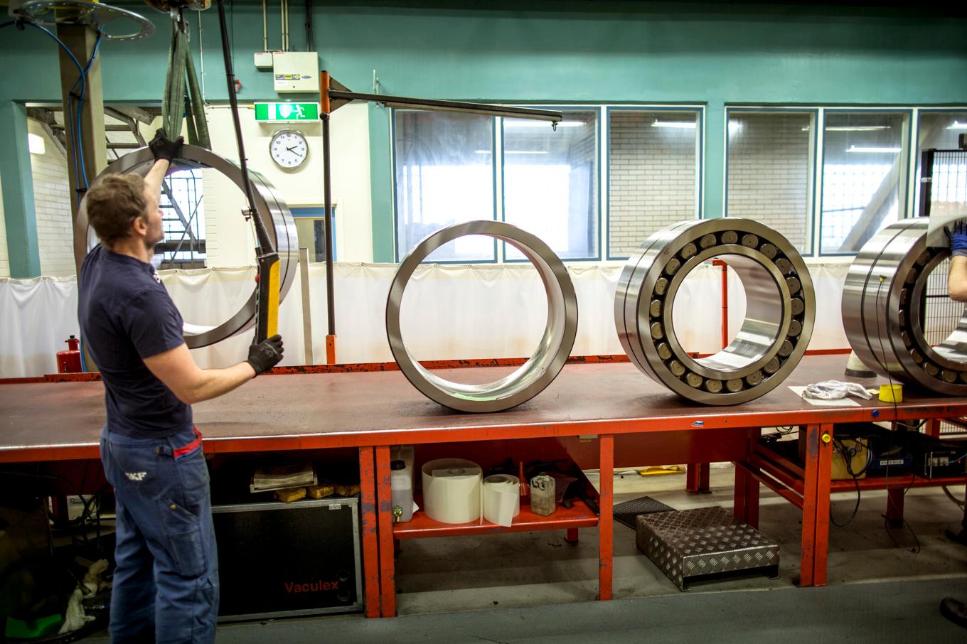 Tillverkning av lager vid SKF:s fabrik i Göteborg. Arkivbild. Foto: Björn Larsson Rosvall/TT