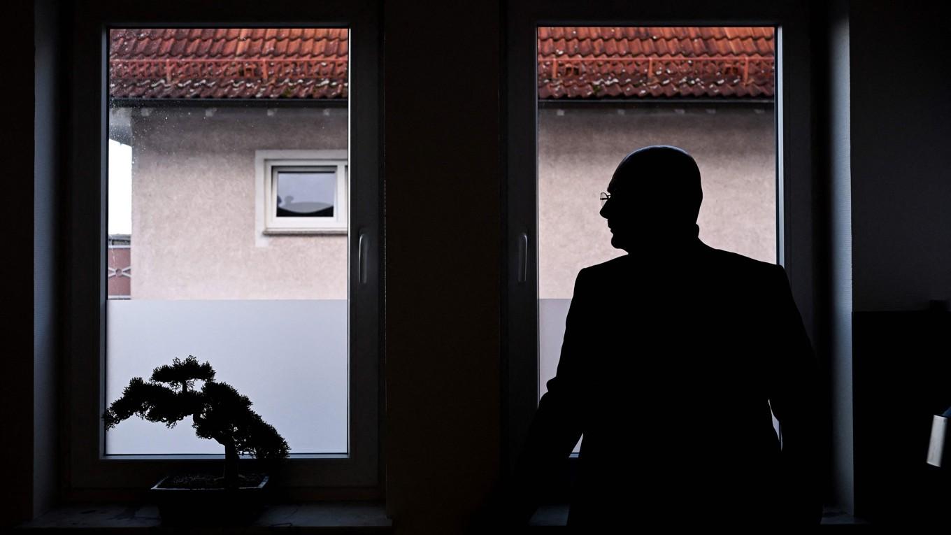 Privatdetektiven Marcus Lentz på sitt kontor i Hanau nära Frankfurt i december. Foto: Kirill Kudryavtsev/AFP/TT