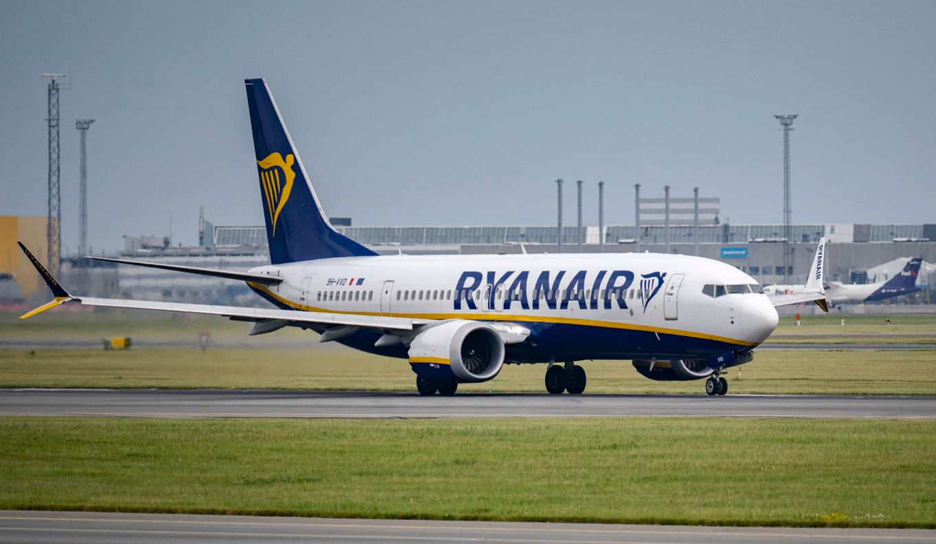 En stökig passagerare tvingade Ryanair att landa i Portugal istället för på Lanzarote. Arkivbild. Foto: Johan Nilsson/TT