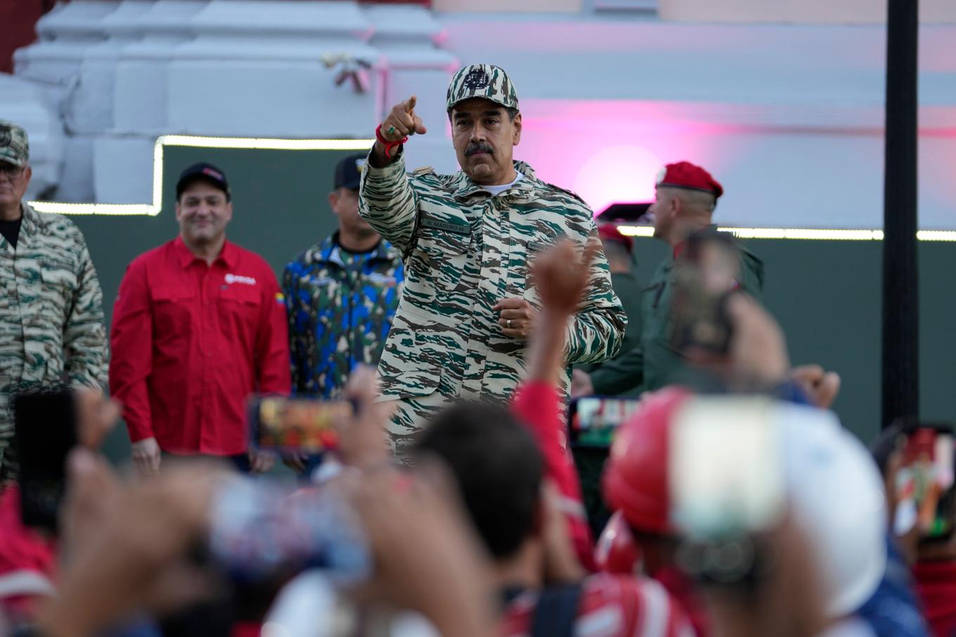 Nicolás Maduro i samband med ett evenemang i huvudstaden Caracas på tisdagen. Foto: Matias Delacroix/AP/TT