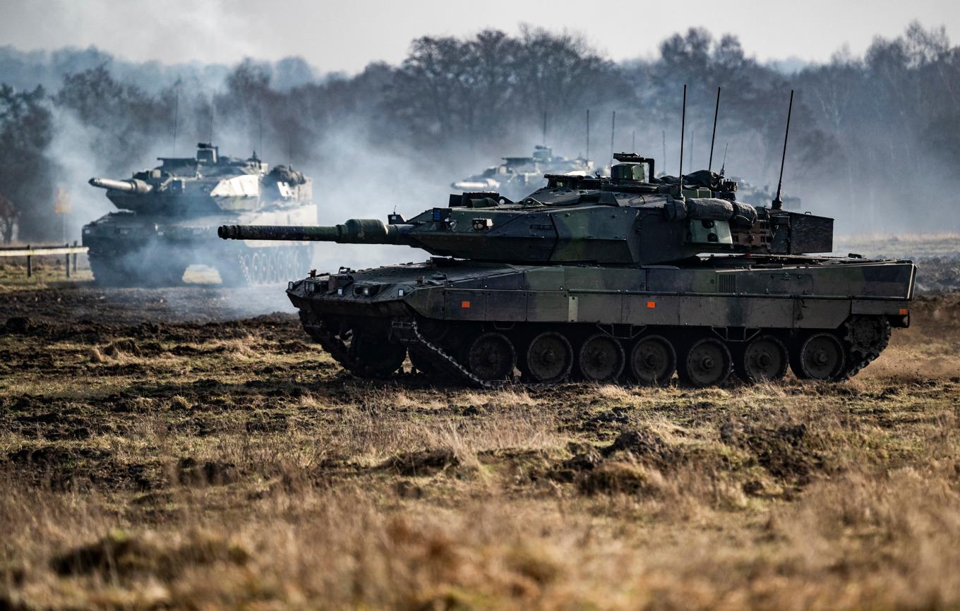 På bilden en Leopard-stridsvagn av annan modell. Arkivbild. Foto: Johan Nilsson/TT