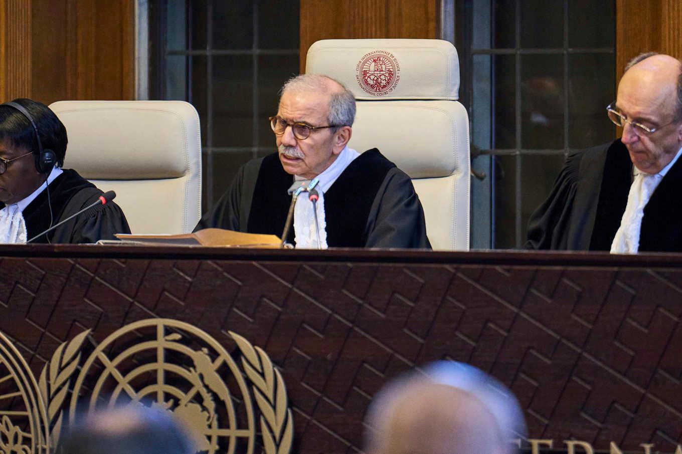 Internationella domstolen ICJ:s ordförande Nawaf Salam. Arkivbild. Foto: Phil Nijhuis/AP/TT