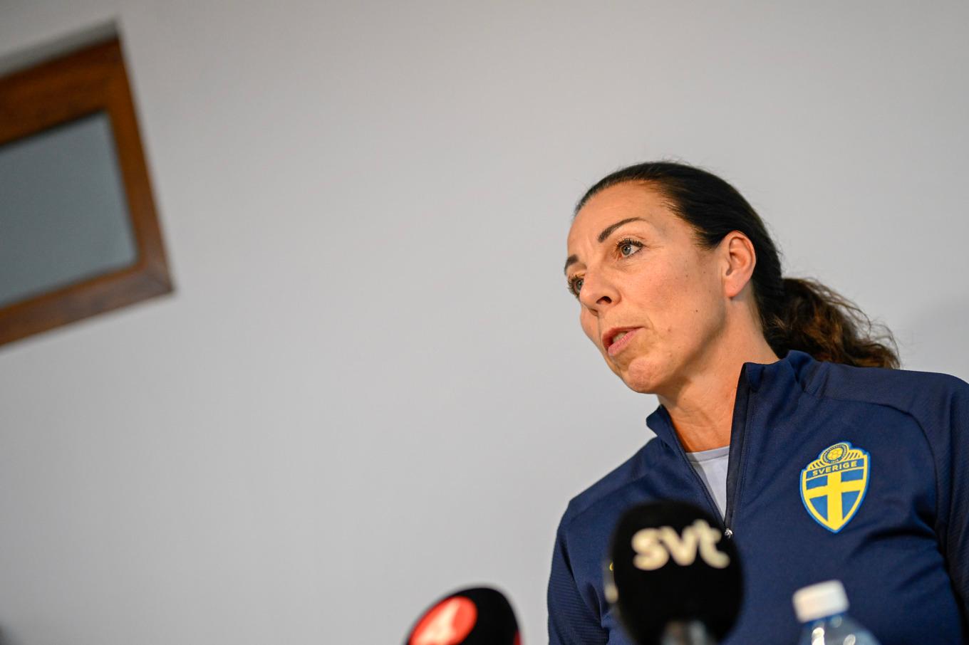 Andrea Möllerberg får lämnar rollen som generalsekreterare för Svenska fotbollförbundet. Arkivbild. Foto: Pontus Lundahl/TT