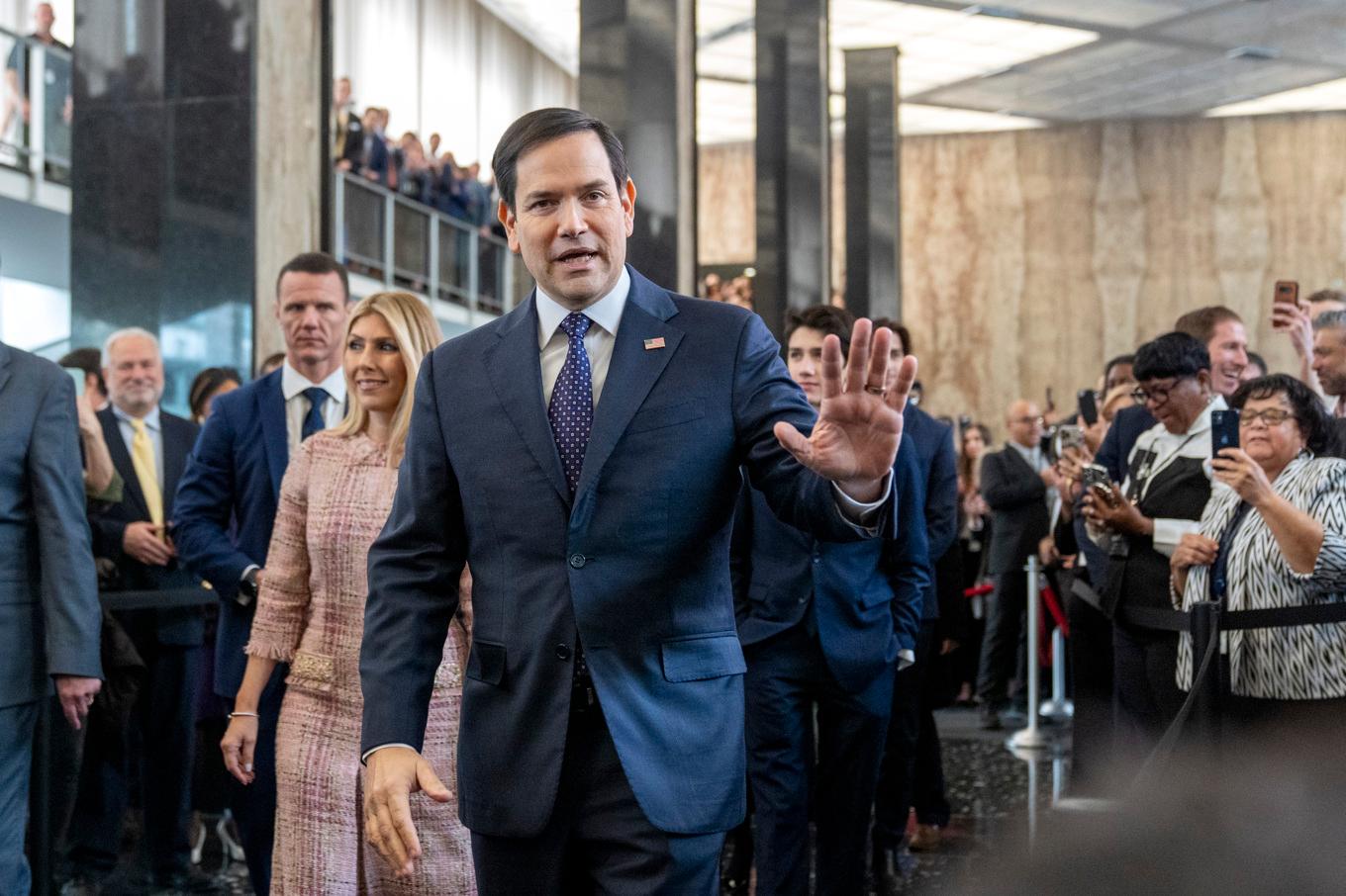 USA:s nye utrikesminister Marco Rubio på tisdagen. Foto: Jacquelyn Martin/AP/TT