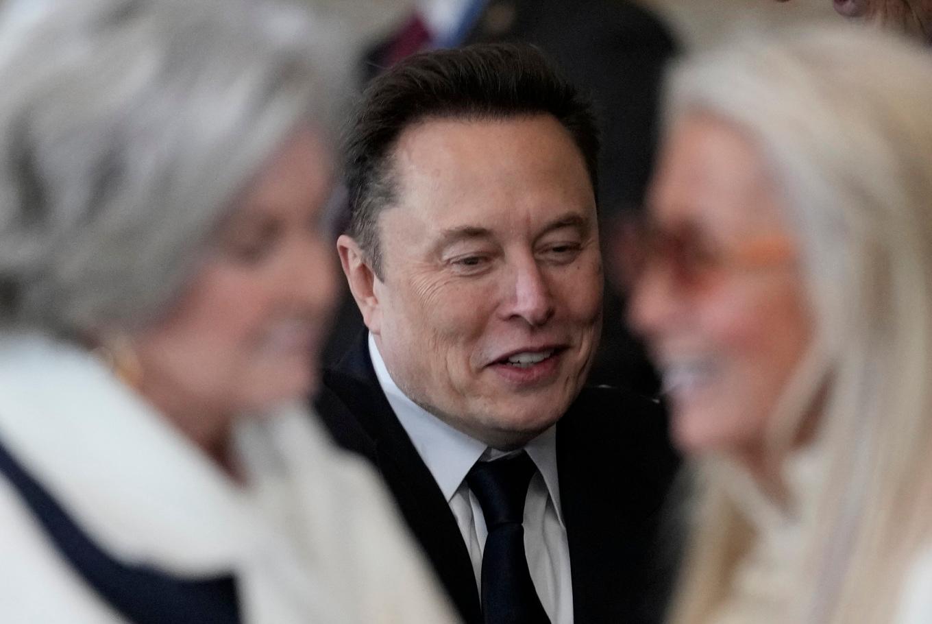 Elon Musk i anslutning till att Donald Trump utsågs till ny president för USA. Foto: Julia Demaree Nikhinson/AP/TT