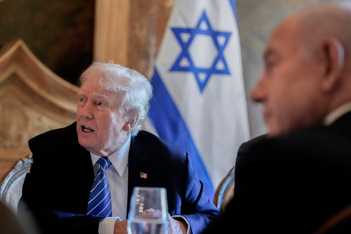 USA:s president Donald Trump och Israels premiärminister Benjamin Netanyahu ska ses igen. Bild från i somras. Foto: Alex Brandon/AP/TT