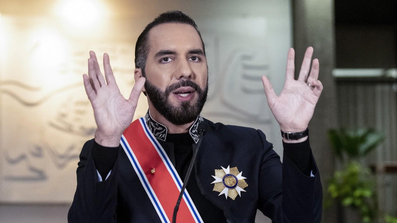 El Salvadors president Nayib Bukele. Foto: Ezequiel Becerra/AFP via Getty Images