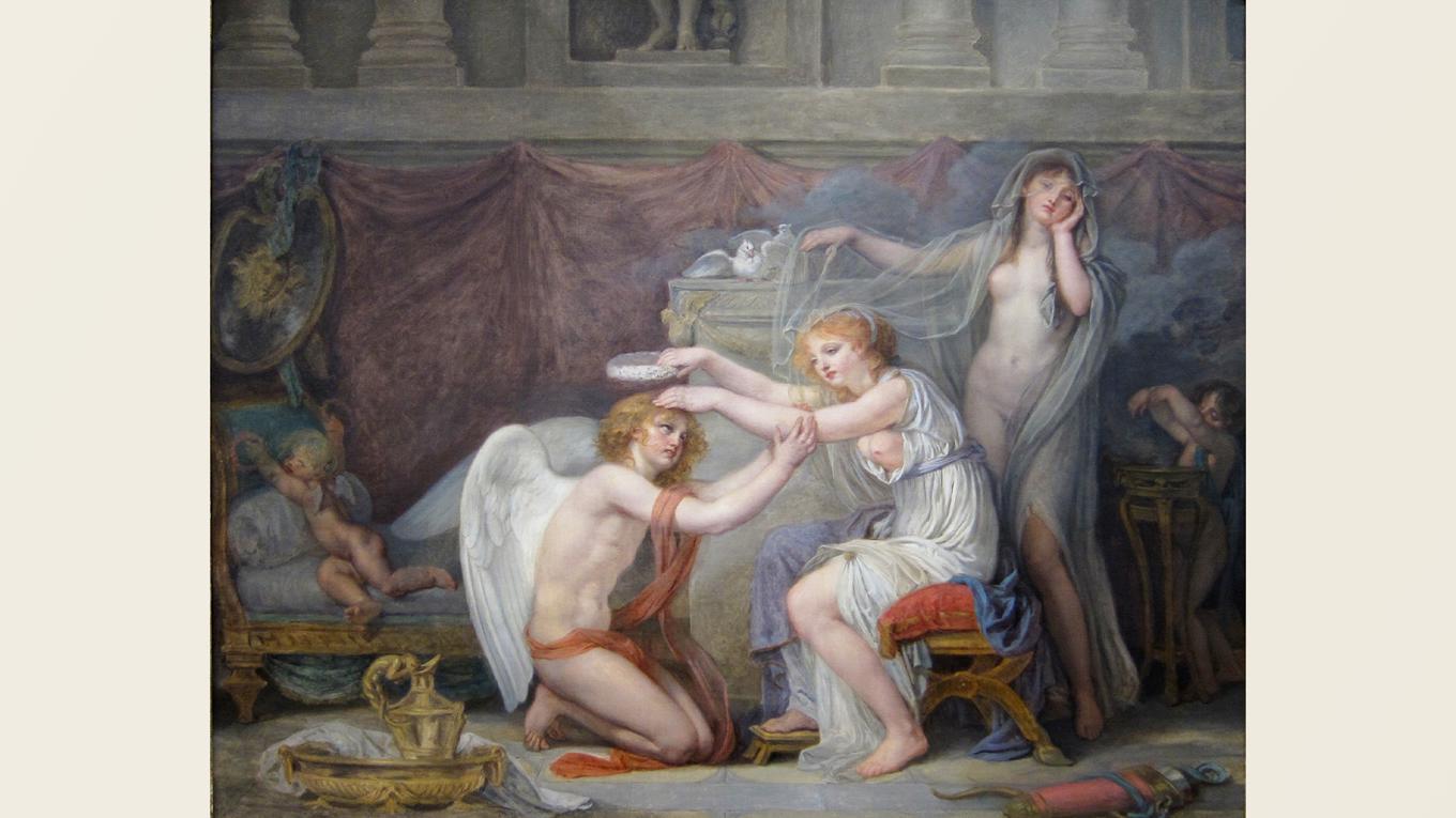 ”Amor krönt av Psyche” (1785–1790), Palais des Beaux-Art de Lille. Foto: Public Domain