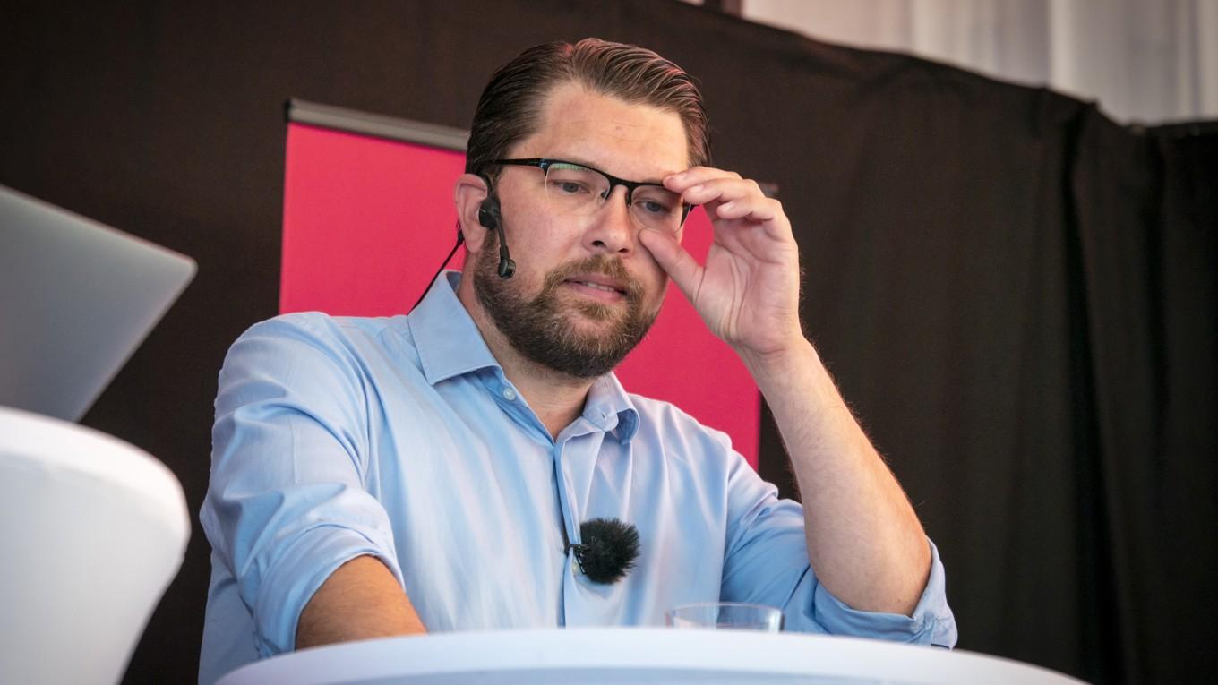 Jimmie Åkesson, partiledare för Sverigedemokraterna. Foto: Bilbo Lantto