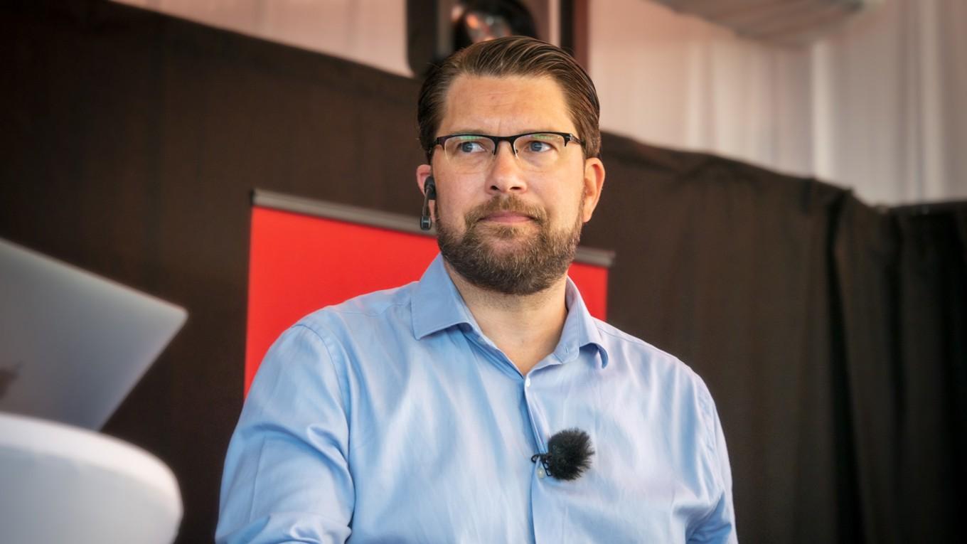 Jimmie Åkesson, partiledare för Sverigedemokraterna. Foto: Bilbo Lantto